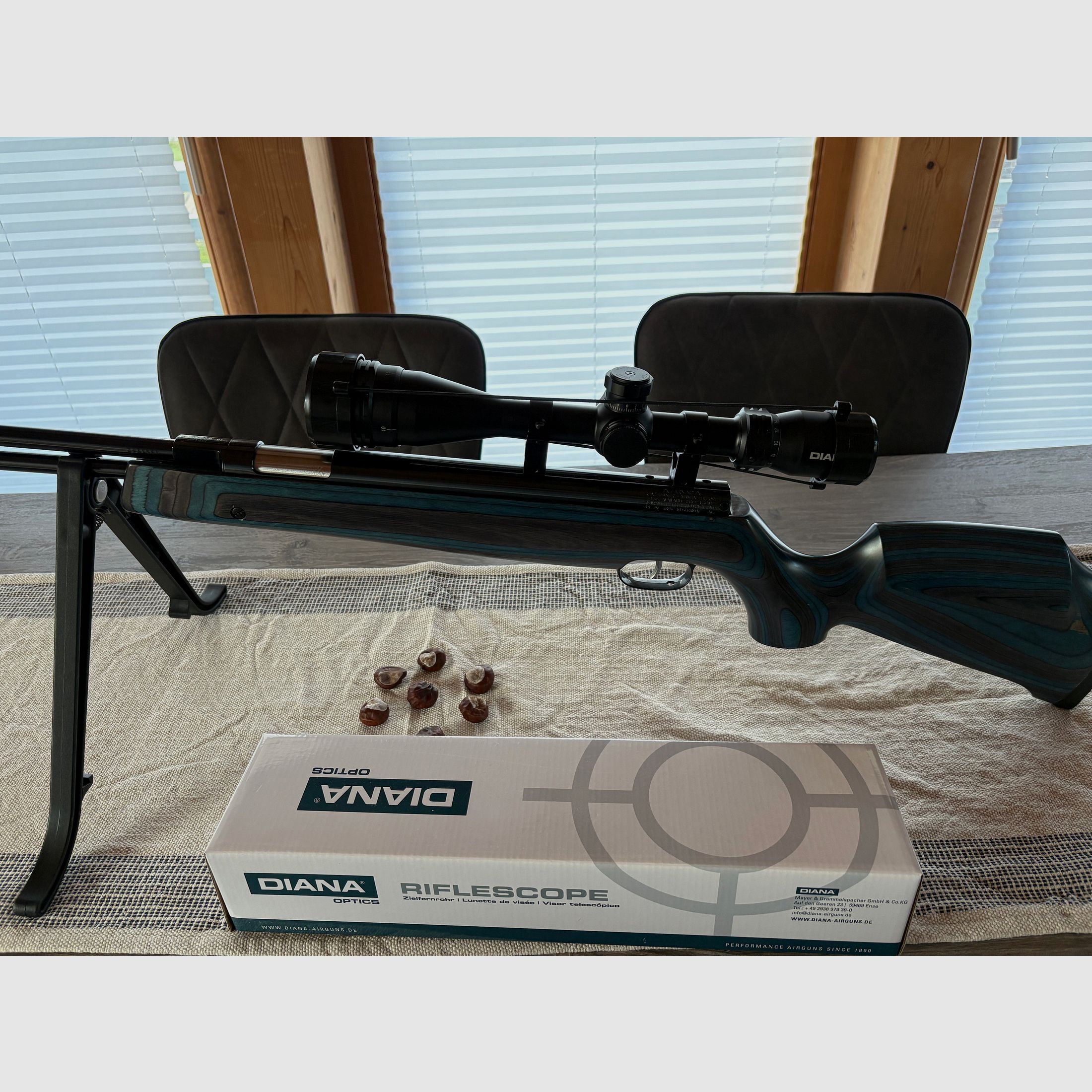 Kadzidło H97 z celownikiem Diana 4-16x40