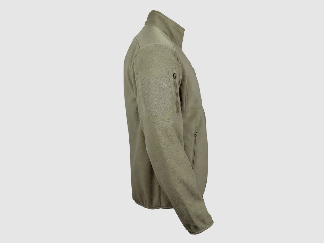 GK DUTYCALL giacca in pile OD GREEN, immagine 3 di 4