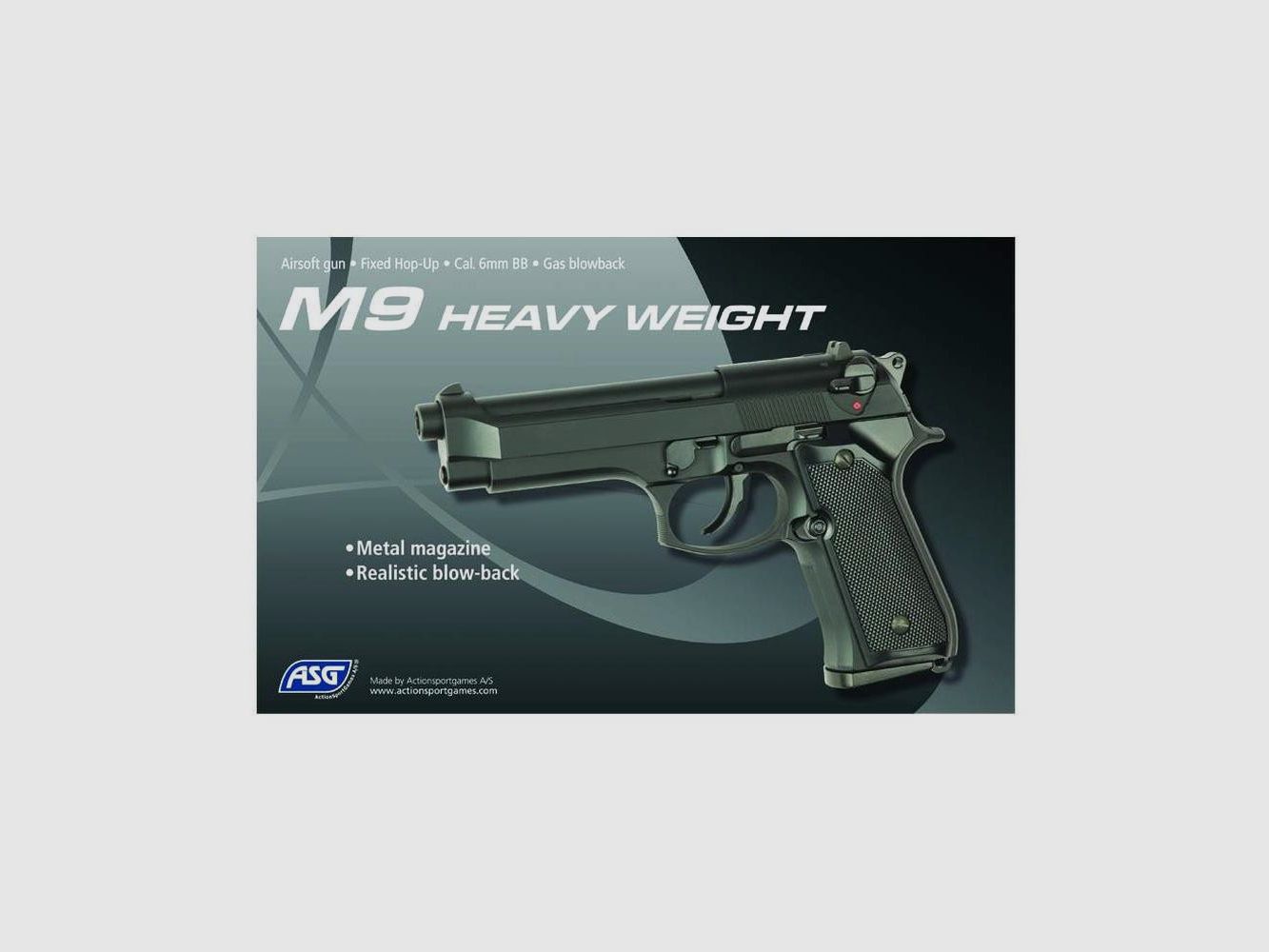 Replik Pistol M9 Gas GBB ASG - Realistischer Blowback - Hohe Präzision - Für Airsoft und Training, Bild 2 von 2