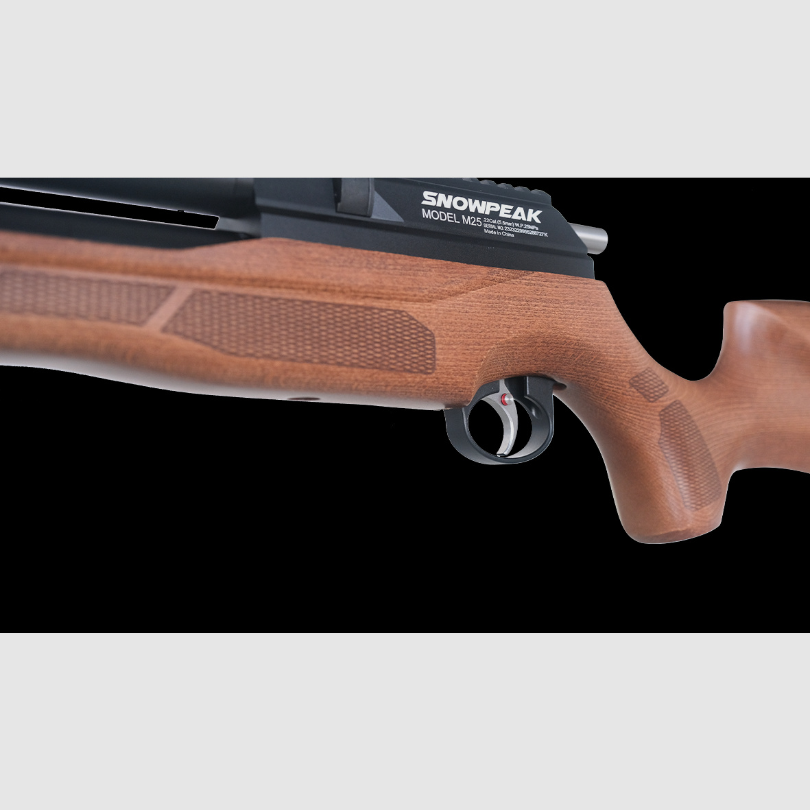 Snowpeak M25 Gen.2 - Grosskaliber PCP .35 / 9,00mm Holzschaft
