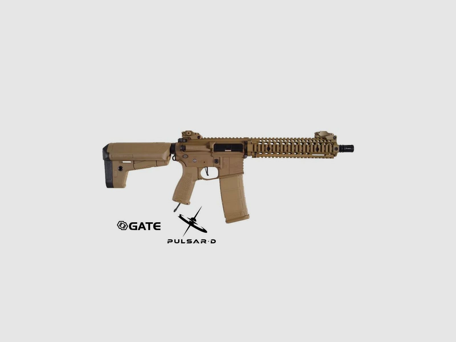 AR15 MK18 ALPHA Vollmetall TAN HPA Airsoft Gewehr Frei ab 18 Jahren | Delta Armory, Bild 1 von 2