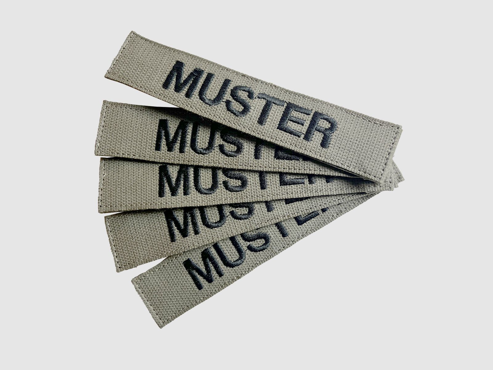 ASMC ASMC Name Tapes 5-piece Set Foliage embroidered on textile