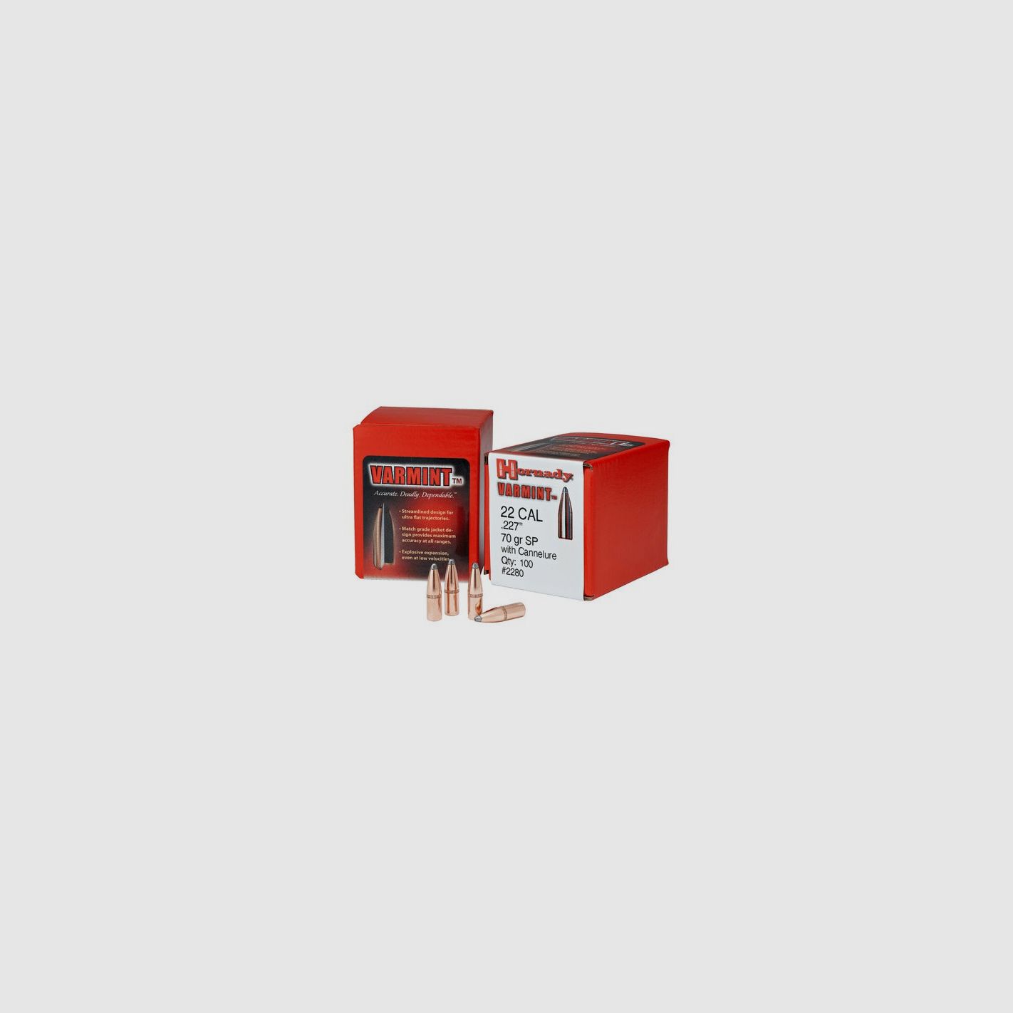 HORNADY BALAS SP W/C 224" 55GR 100PZ., imagen 4 de 4