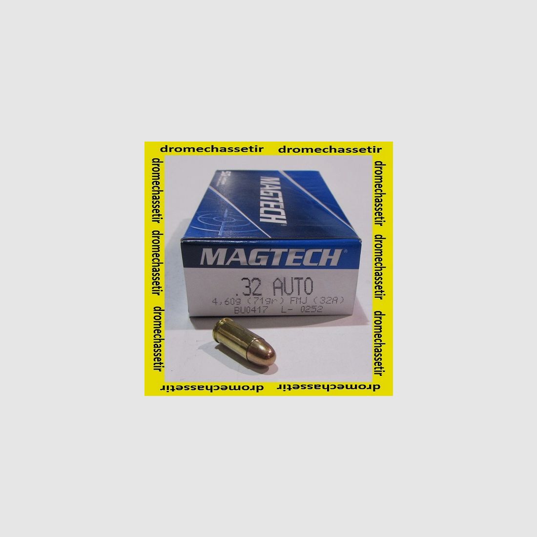 Caja de 50 cartuchos Magtech, 32 ACP, 71 grains FMJ