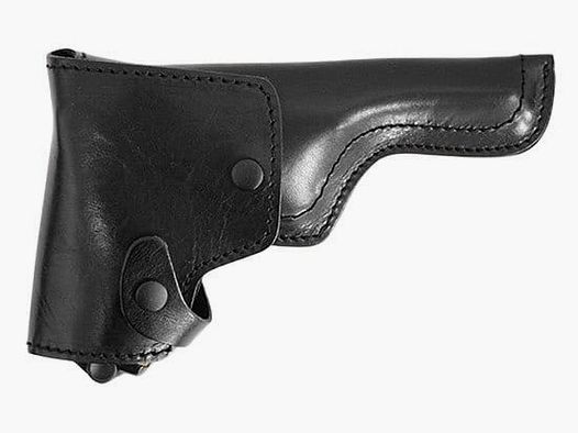 ME-Sportwaffen holster en cuir noir pour pistolet à blanc ME P08