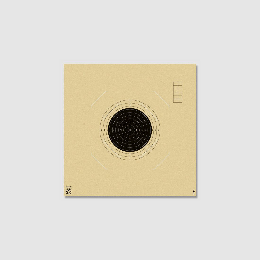 Krüger KK-Gewehr Trägerscheibe 50m 34x34 mit Einsteckschlitzen