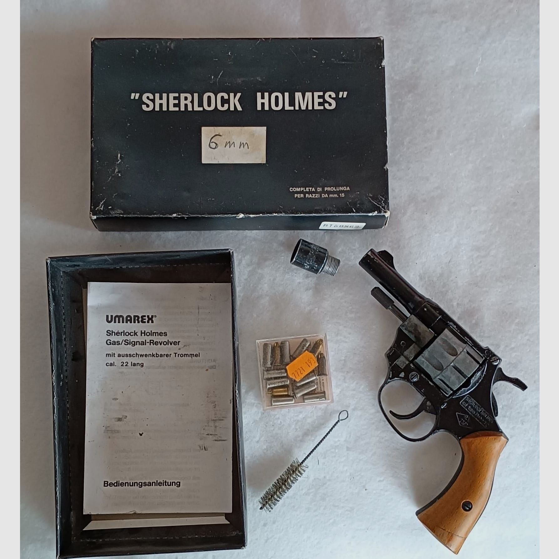 	 UMAREX Sherlock Holmes Revolver 6mm ,Schreckschuss/Gas 
