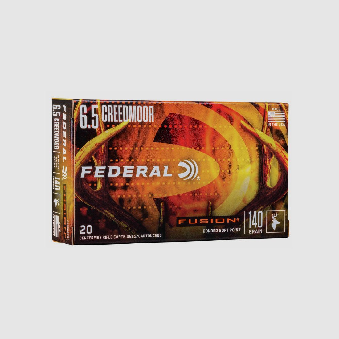Federal TM/SP 9.1g/140grs Fusion, 20 pcs 6.5mm Creedmoor; 6.5 Creedmoor