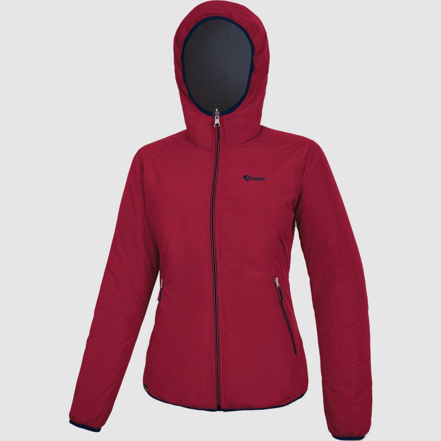 Damenjacke Nordsen Ixora gesteppte Wendejacke blau/rot, Bild 2 von 2