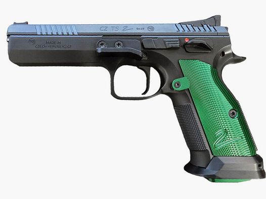 CZ Pistool TS 2 Racing Green semi-automatisch pistool, 9mm Luger direct beschikbaar +20€ landelijke verzending RRP: 2629€