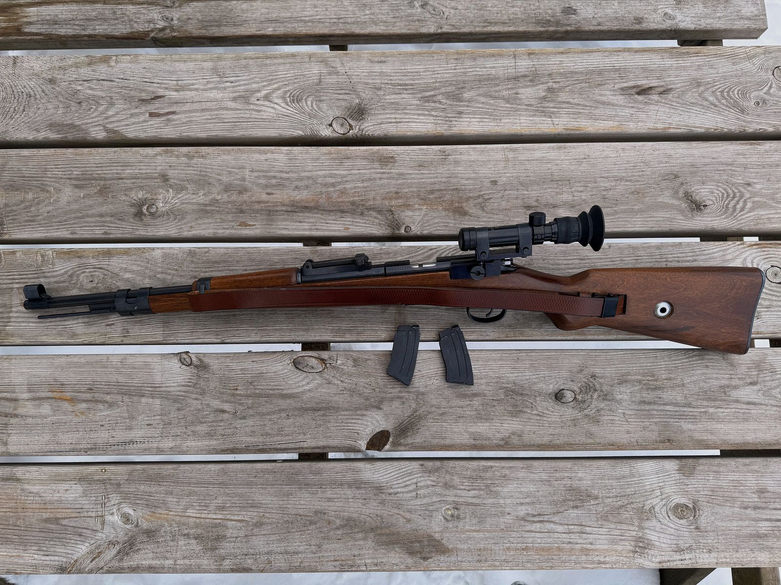 K98 Sniper Wehrsportgewehr replica in .22lfB met accessoires