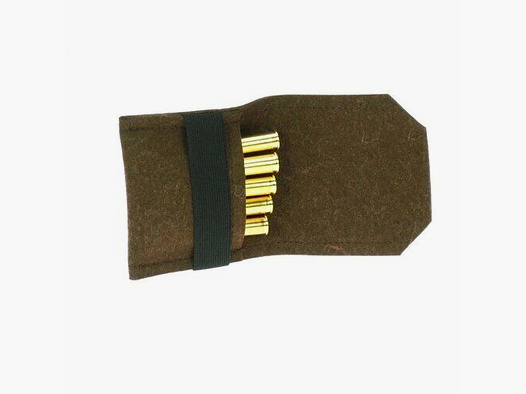 Felt cartridge case for 5 cartridges