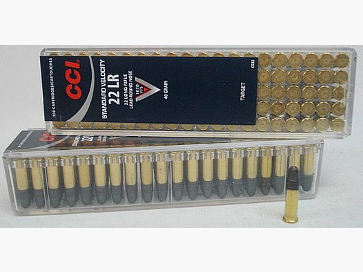 CCI .22lr Standard - (a100) en caja de plástico