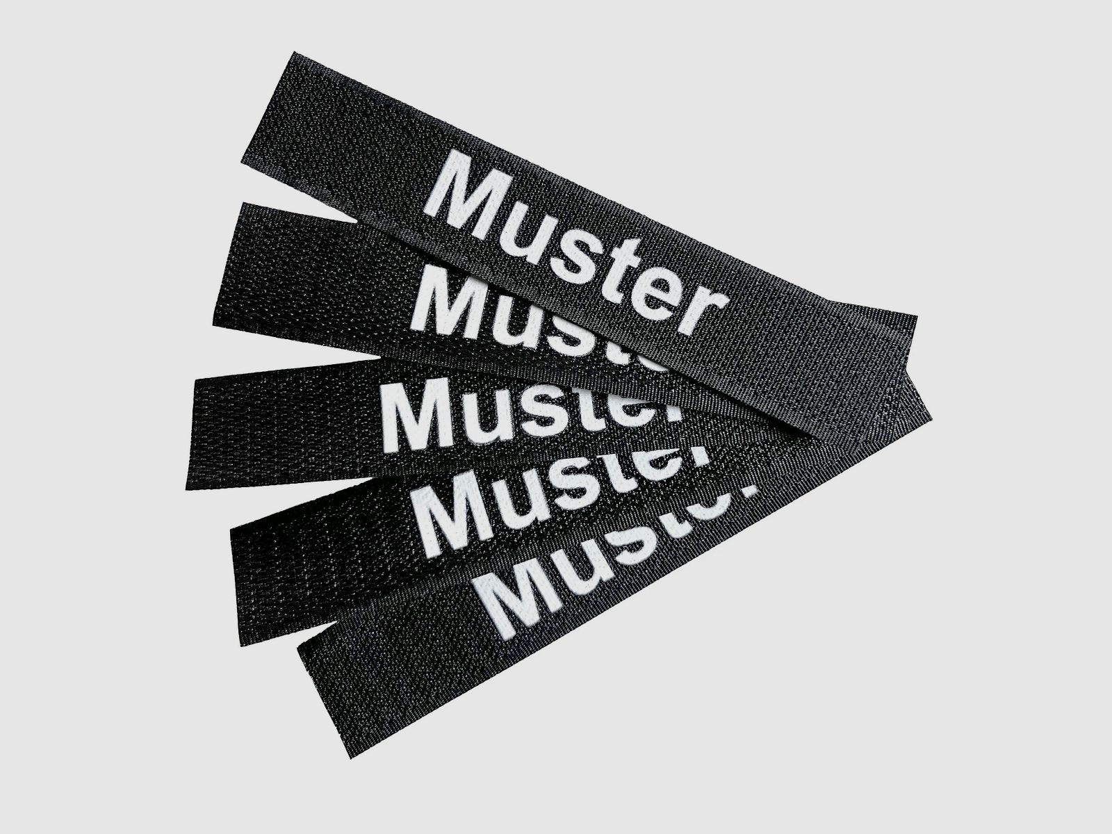 ASMC Namensbänder 5er Set Schwarz