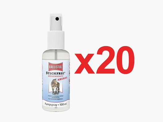 Stichfrei Animal Care 100 ml de Ballistol en caja de 20 uds.