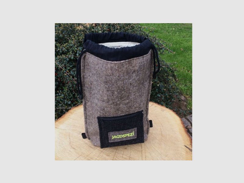 Der JAGDSPEZI-Utensilienbeutel (Rucksack aus Filz) - Filzrucksack Größe XL