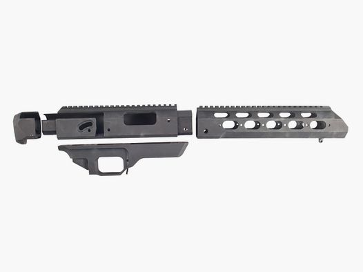 Chassis Tac 21 für Remington 700 kurze Aktion, Schwarz