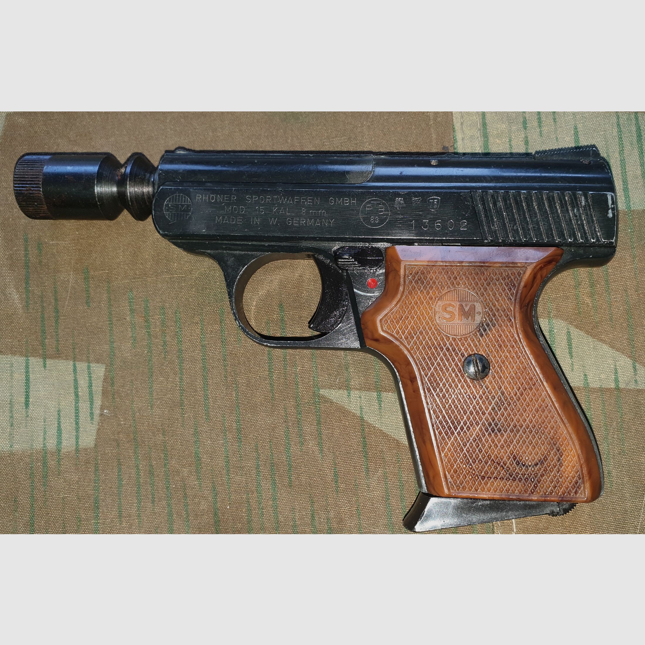  Rhöner SM 15 Kal. 8 mm Knall  erste PTB 83 