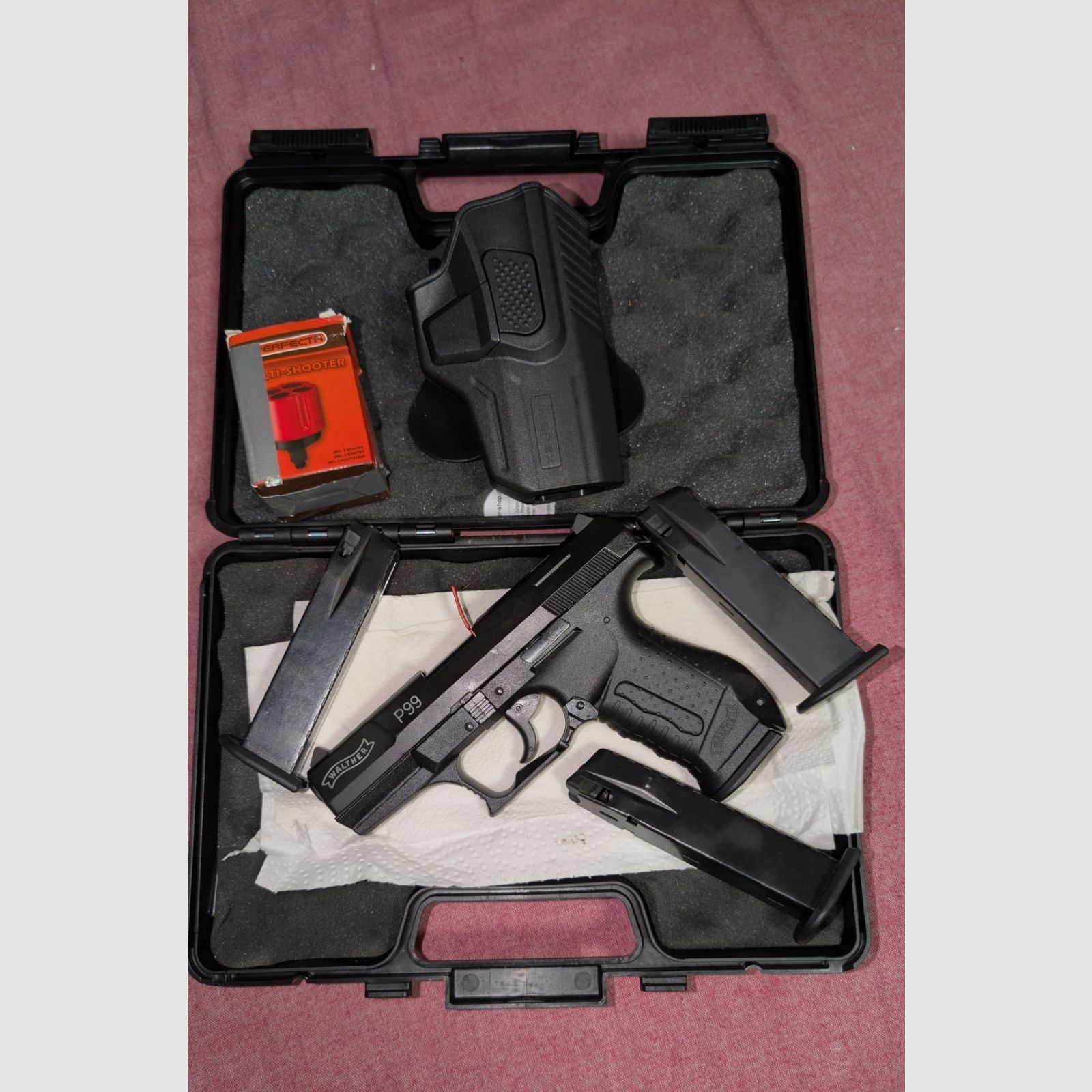 Walther P99 blank firing pistol 9mm P.A.K. black