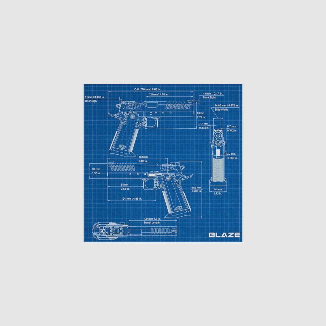 BUL SAS II Blaze 9×19 mm, Bild 6 von 6