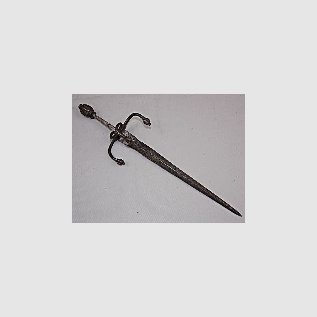 MUSEALE HISTORISCHE BLANKWAFFE aus Verlass. / Nachlass 2-167 LINK-HAND-DOLCH um 1570 mit Expertise
