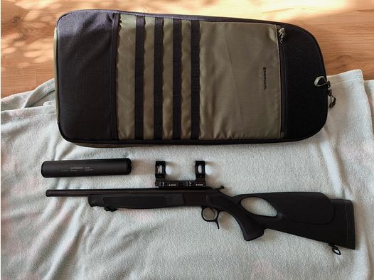 Bergara BA 13 TD with B&T silencer and Bergara backpack, absolutely as new!