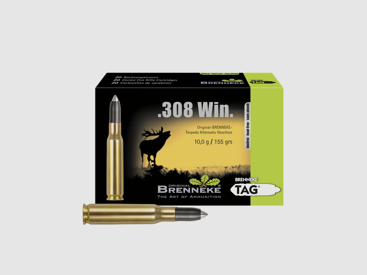 TAG - Torpedo Alternativ Geschoss .308 Win. 10,0g/155grs - BRENNEKE