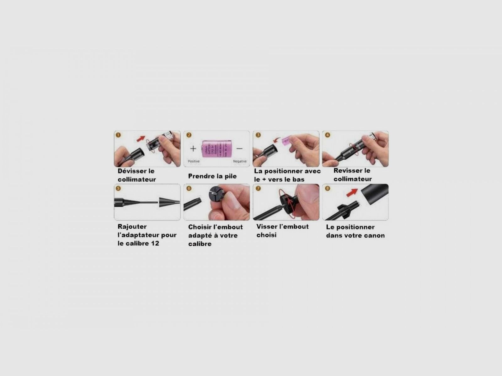 Custodia per armi per regolazione laser per fucili - calibri 17 HMR a 12 GA, immagine 11 di 11