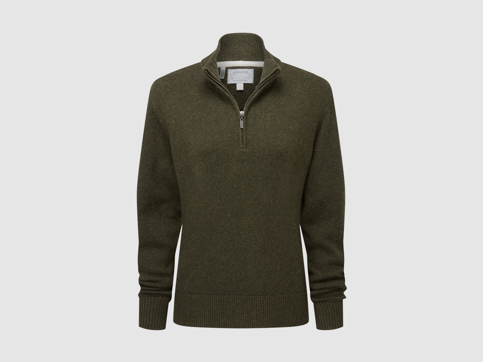 Schöffel Thoralby Quarter Zip Jumper, loden, afbeelding 1 van 6