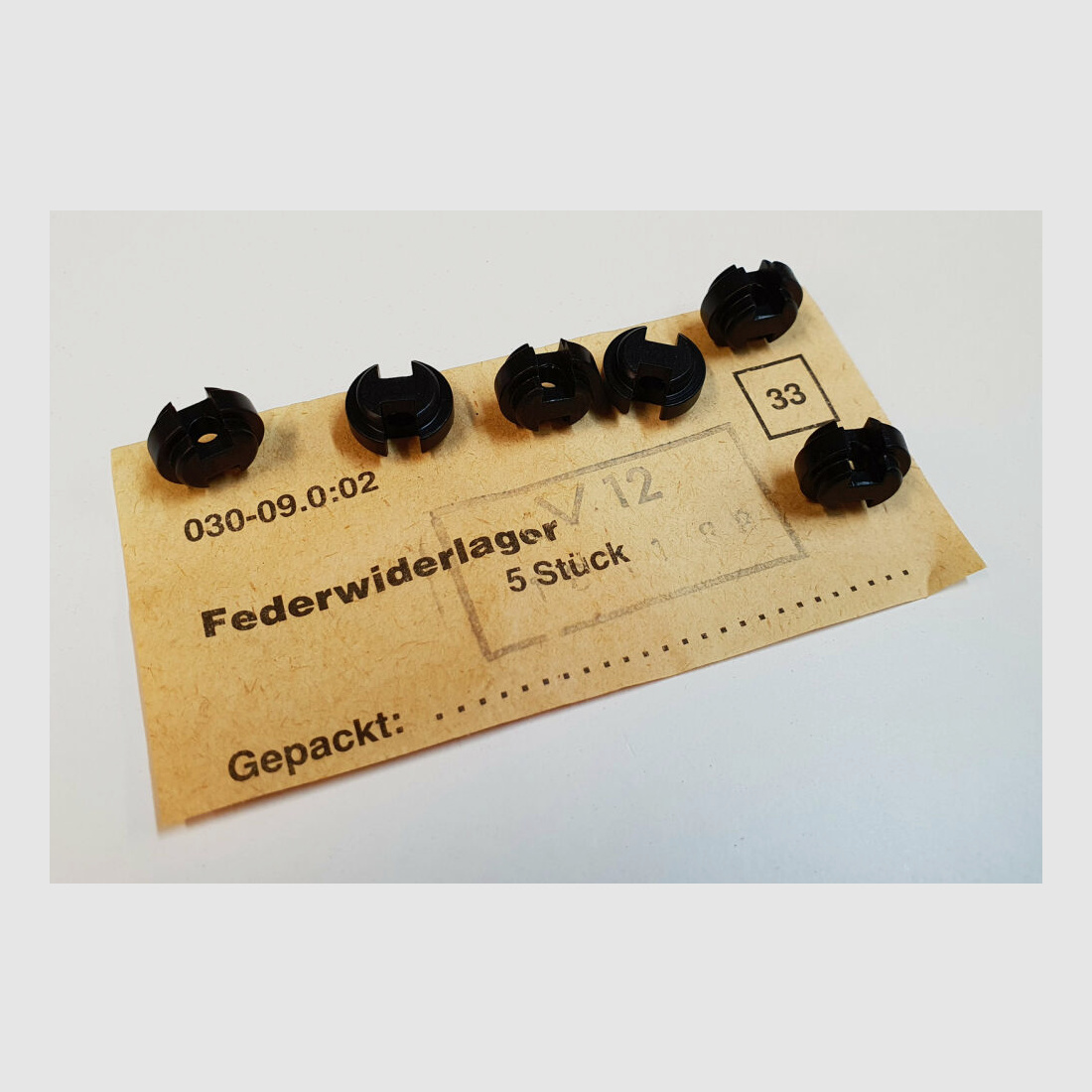 DDR VEB Device & Tool Construction Wiesa original DDR NVA AK 47 spring buffer [33] unused, new for AK47, 7.62x39