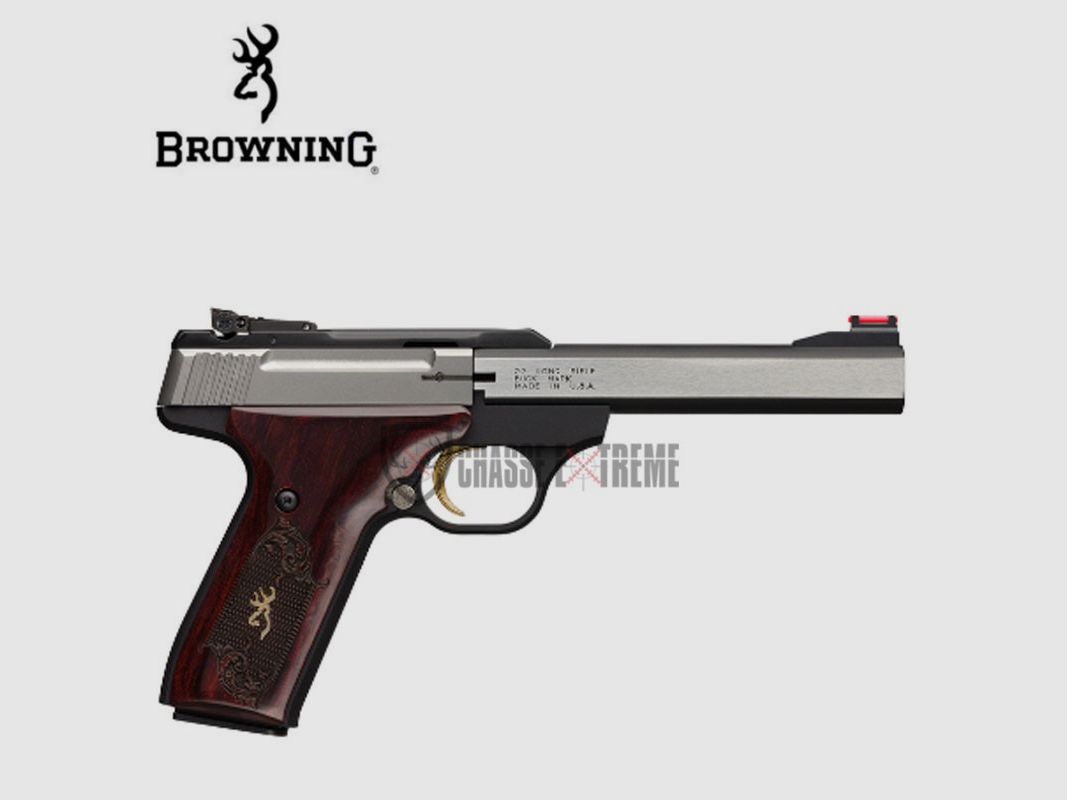 Pistolet BROWNING Buck Mark Medaillon Stainless Cal 22 Lr, image 1 sur 2