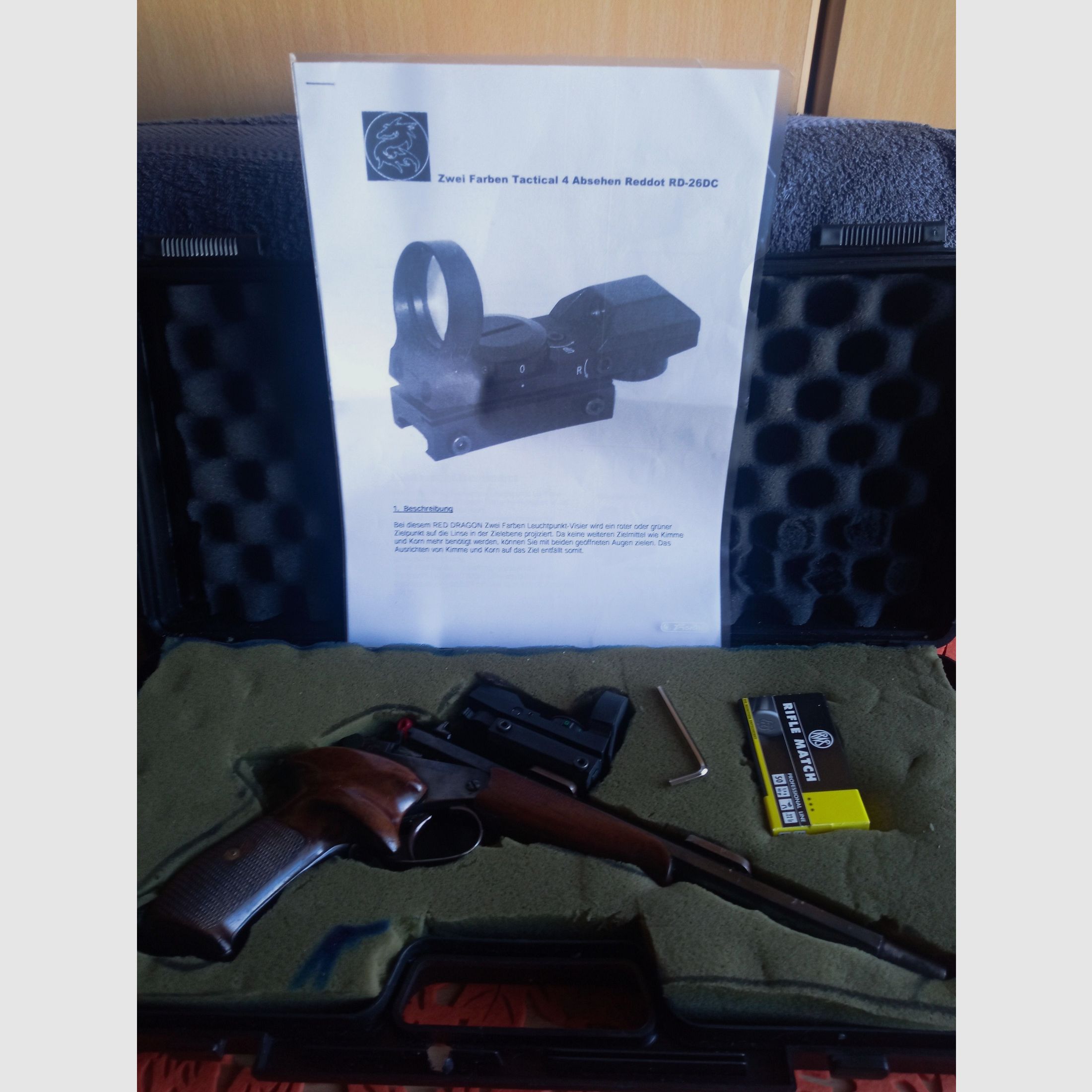 Einzellader Pistole 22 lr.