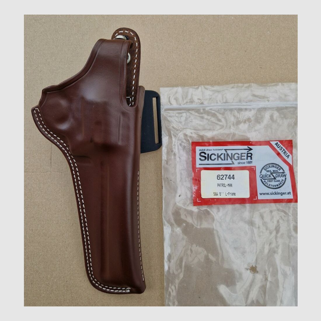 Fa. Sickinger, Oostenrijk Patrol-Man, Smith & Wesson 6", L-frame, afbeelding 1 van 2