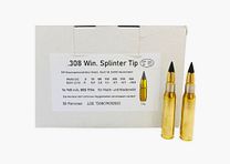 Bullet Manufacture .308Win Splinter Tip 7.8g/120grs Rifle Cartridges Lead-Free