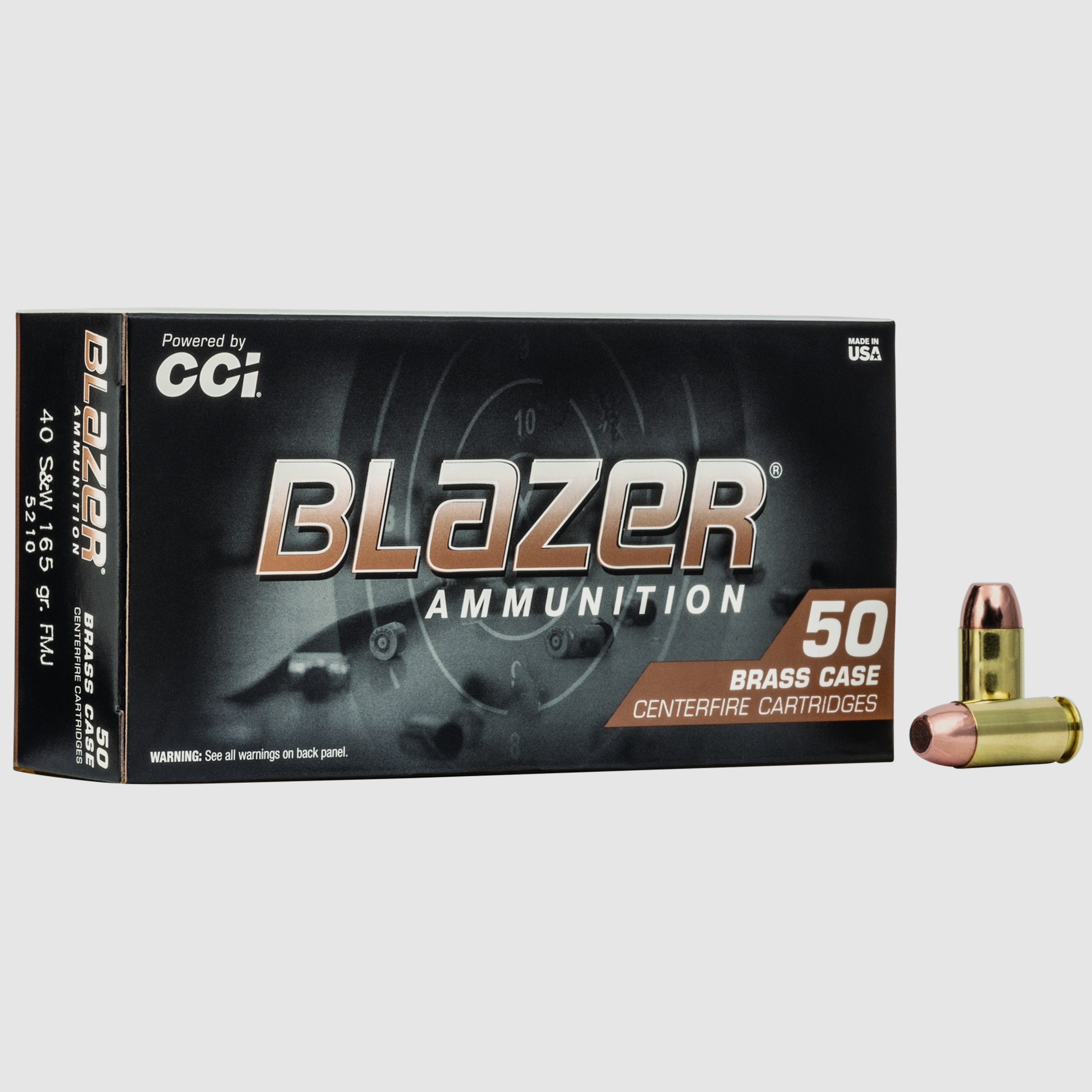 Blazer Pistol Ammunition .40 S&W 10.7g Full Metal Jacket