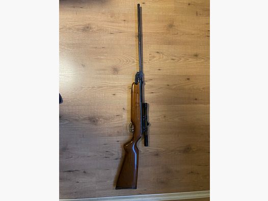 Weihrauch HW 35 con F e cannocchiale della marca Hubertus 4 x 20