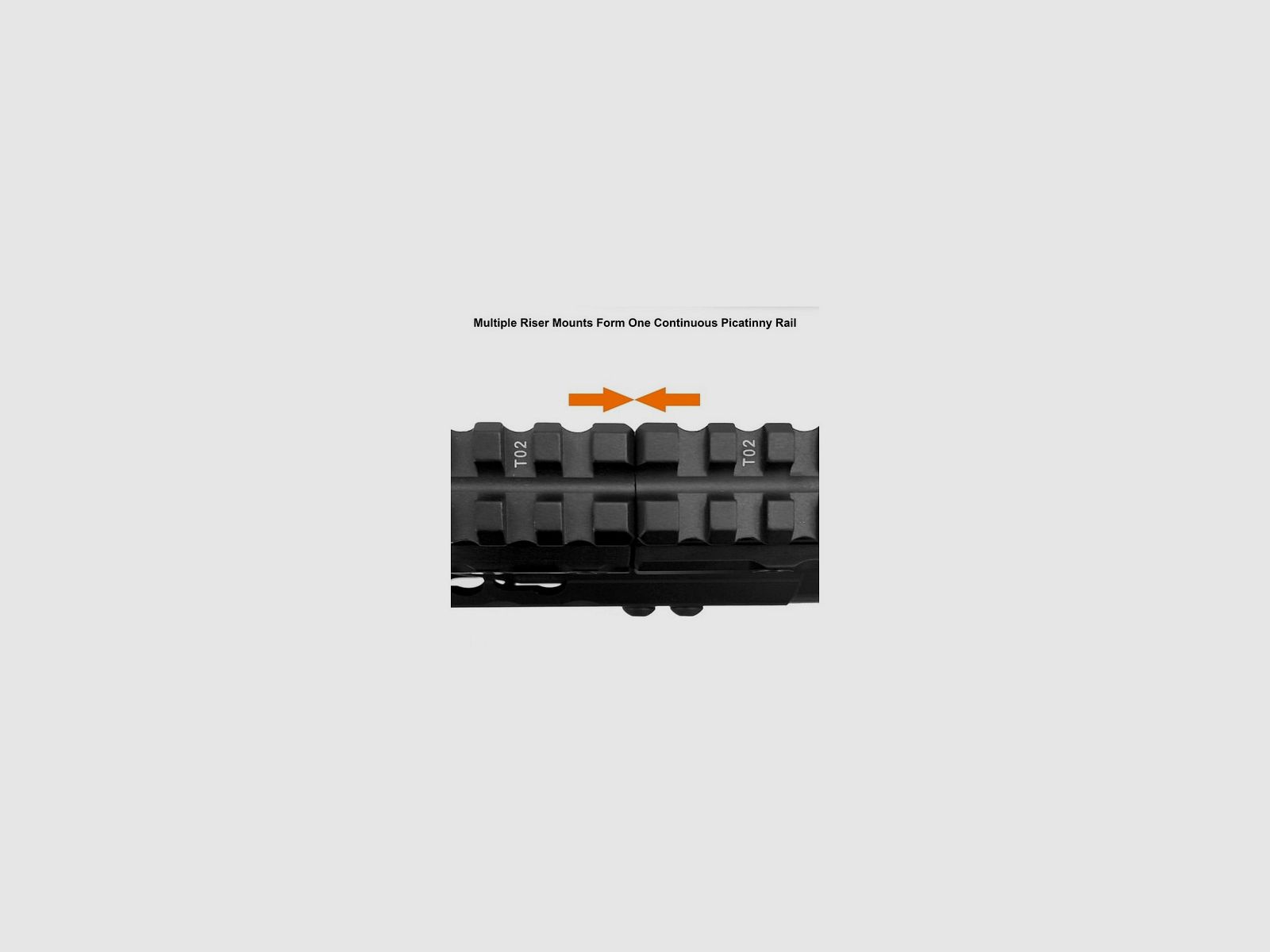 UTG SUPER SLIM PICATINNY RISER MONTAGE 0,75" 13-SLOT, Bild 4 von 6