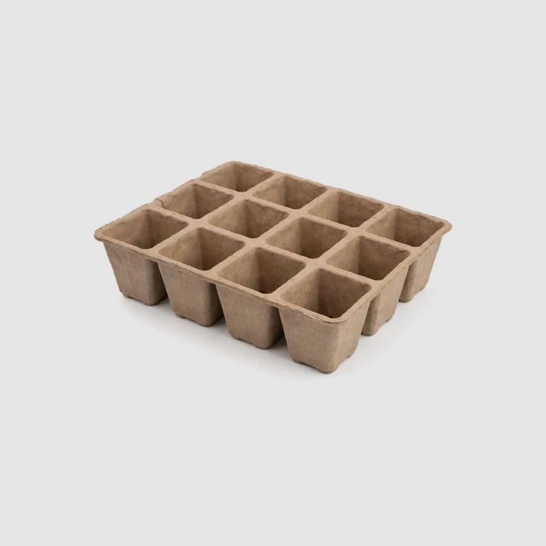 Biologisch abbaubare Saatplatten 12 Zellen - 16x12x5 cm, Bild 3 von 5
