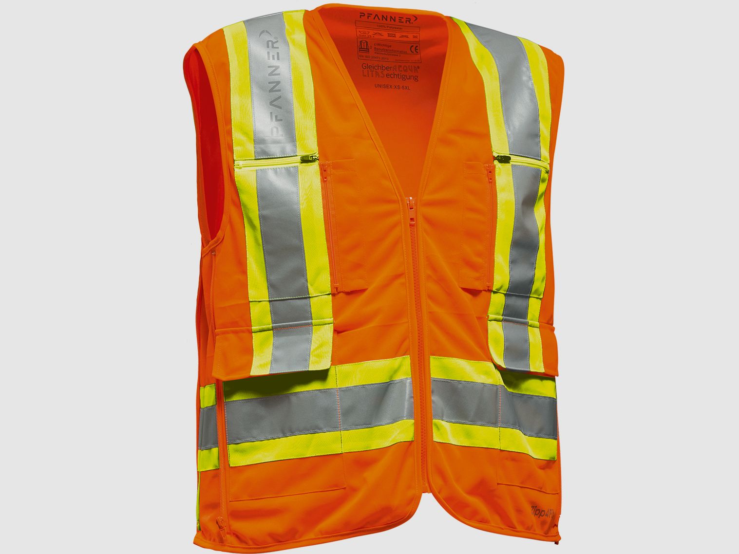 Gilet de sécurité Pfanner Zipp4Fit® EN 20471, image 4 sur 7