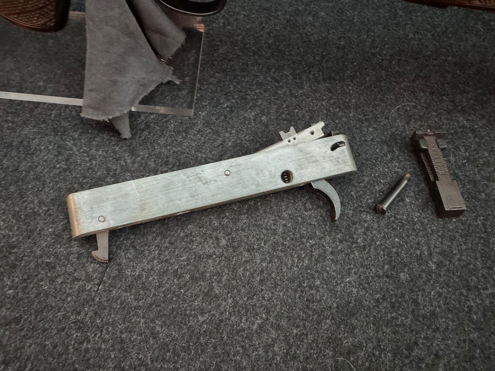 Stock and system bedding with removal and safety Voere 22lr repeating rifle