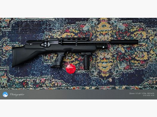 Weihrauch HW 100 Bullpup/ Schalldämpfer/ 410mm Lauflänge/ 4,5 mm/ F-Kennzeichnung