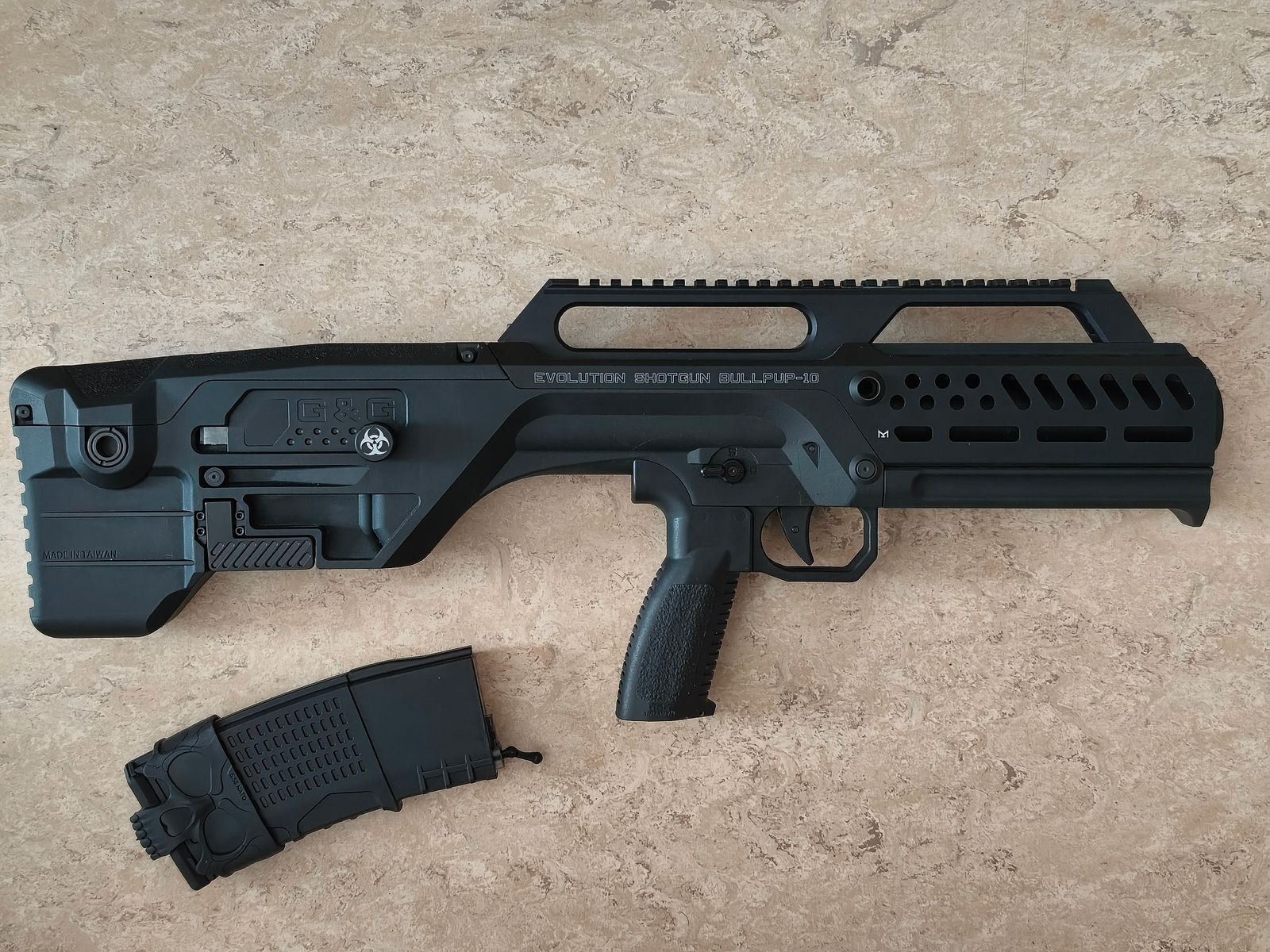 Airsoft G&G ESG B-10 Gas Shotgun NBB