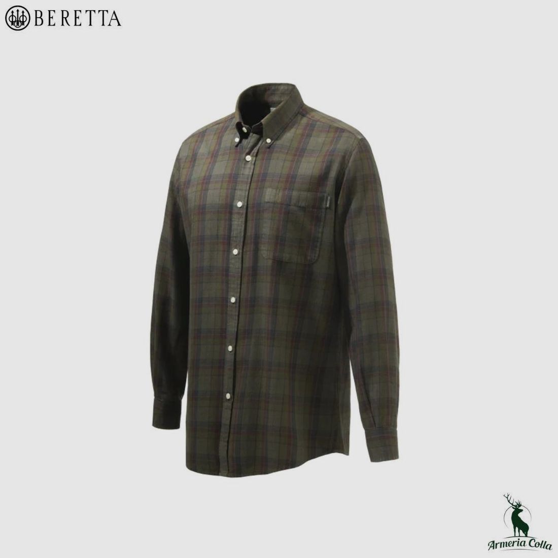 Beretta Shirt Wood Button Down Beige, image 1 of 2