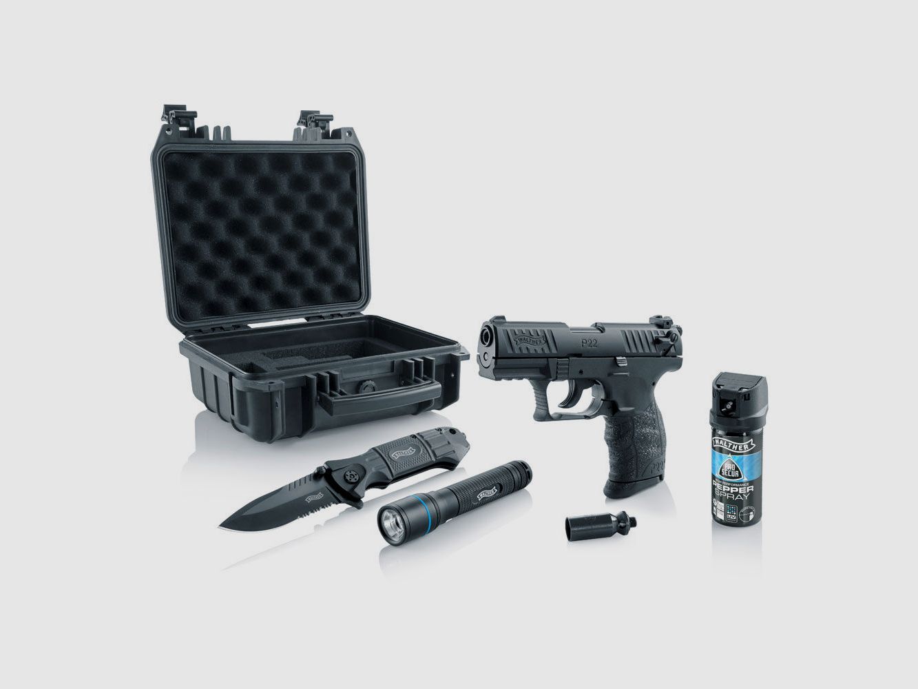 Walther Walther P22Q R2D Schreckschuss Waffen Selbstschutz KIT, Bild 1 von 3