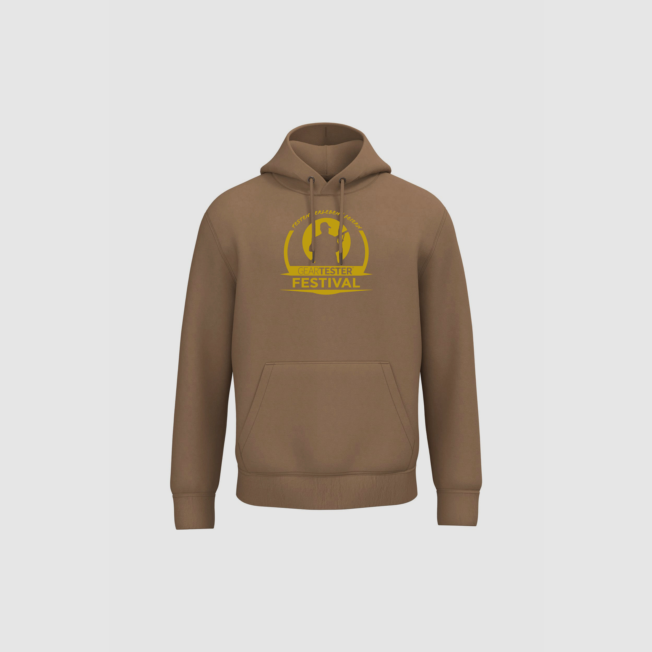 Geartester Festival Bio Hoodie, großes Logo