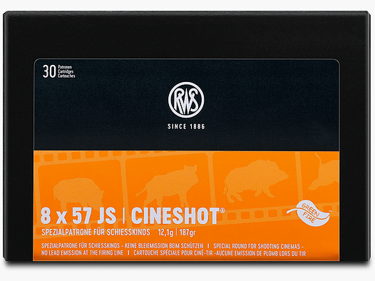 8x57IS RWS Cineshot 12.1g. / 187grs.
