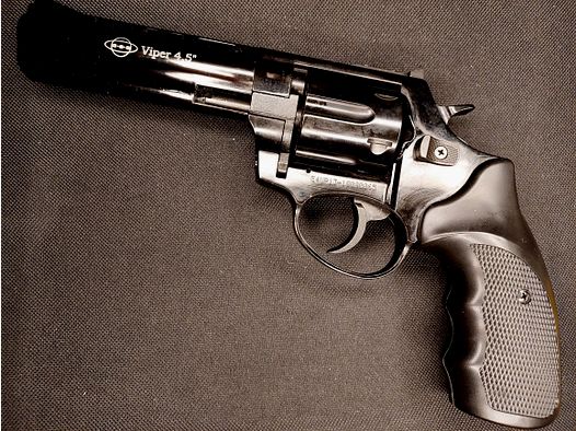 Ekol Viper revólver de detonación negro de 4,5 pulgadas 9 mm R.K. (PTB 1003)