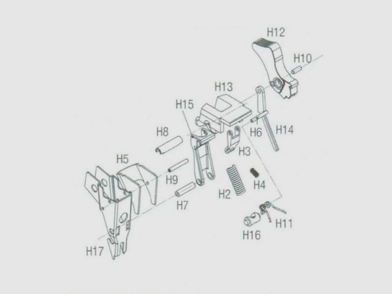Regolazione del grilletto H3+4 Desert