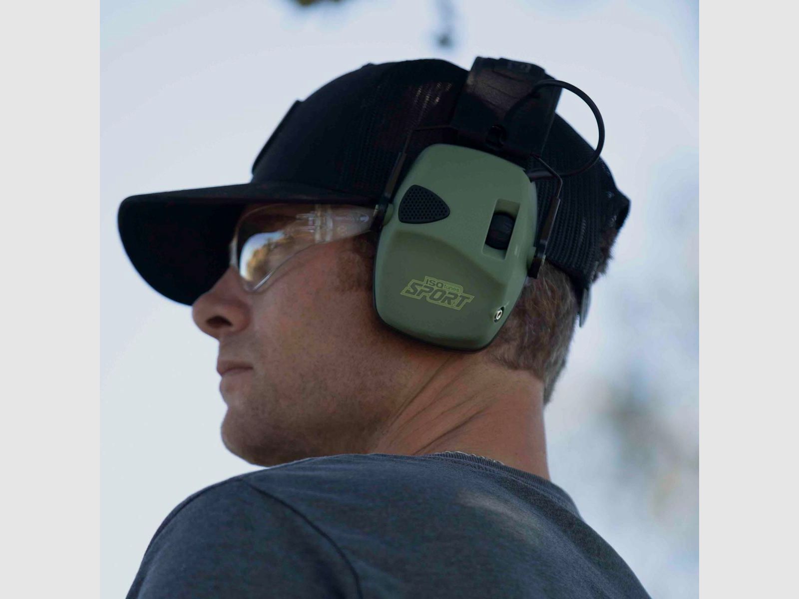 ISOTUNES Sport Defy Slim Basic Hearing Protection / Green
