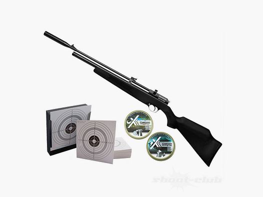 Diana Stormrider Black Pressluftgewehr 4,5mm Diabolos - Kugelfang Set